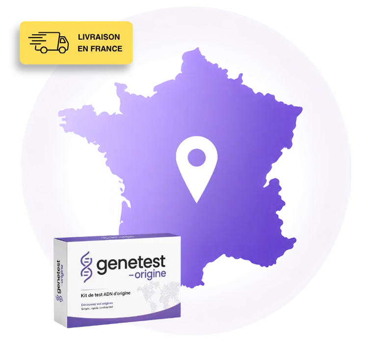 kit adn origines livré en France Genetest